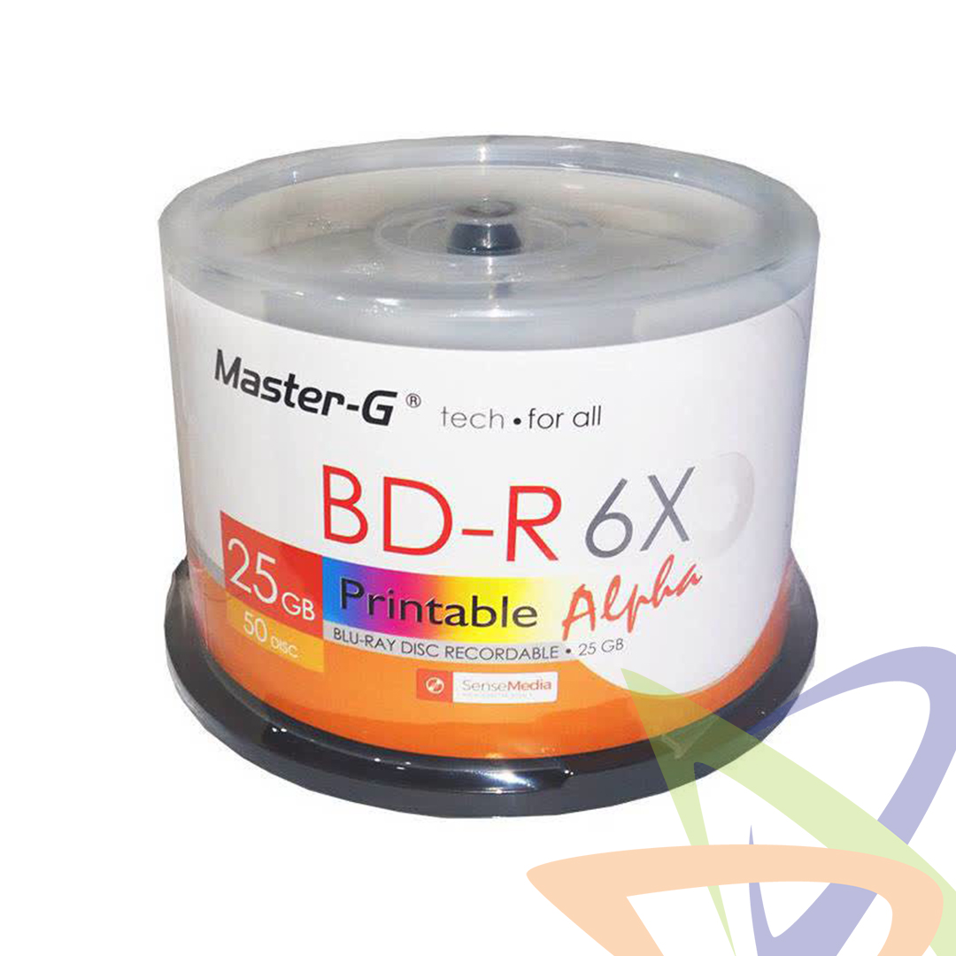 DISCO BD-R 25GB IMPRIMIBLE – 6X (BLU RAY) MASTER-G