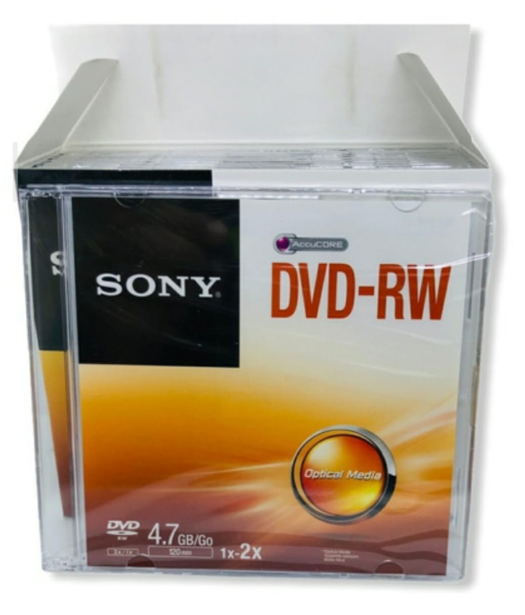 DVD-RW REGRABABLE SONY CON ESTUCHE